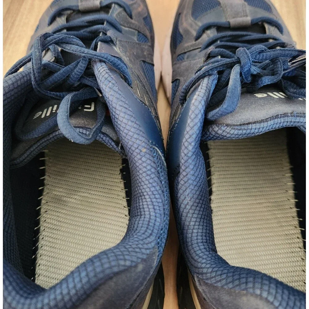 Fitville Men’s Shoes Size US 14 EW Blue Marca Lace Up Extra Wide Walking Comfort